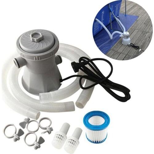300Gallon Inflatable Swimming Pool Cleaner Electric Filter Pump Cleaning Tool Effective Filtration Cleaning Tool Filter Pump