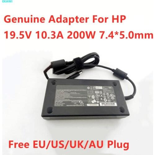 Genuine New 19.5V 10.3A 200W 7.4*5.0mm Power Supply Adapter Laptop Charger for HP EliteBook 8740W 8760w 8770w ZBook 15 ZBook 17