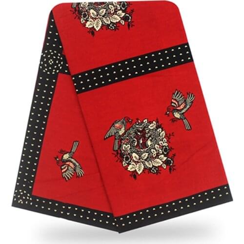 By The Yards Nigerian Style Ankara Wax Dye Printed Cotton For Fabric 100%Soft Best Quality Sewing Material For Clothing V-L 5-84