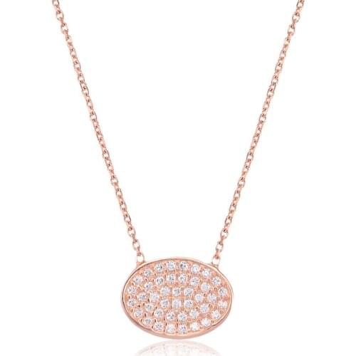 White cubic zirconia star necklace