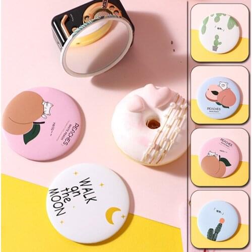 Portable Hand Mirror Mini Round Pocket Mirror Makeup Vanity Mirror Compact Mirror Cosmetic Tool Travel Accessories Gifts