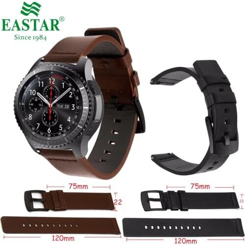 Genuine Classic Leather Strap For Samsung Gear S3 For galaxy watch active 40mm 44mm For Gear S3 Classic galaxy watch active 46mm