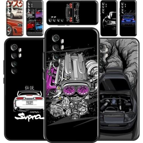 Sports Car JDM Drift Case For Xiaomi Mi 11 Lite Ultra 9 10 9T 10T Pro A3 POCO F3 F1 F2 M3 X3 Pro Bumper Cover