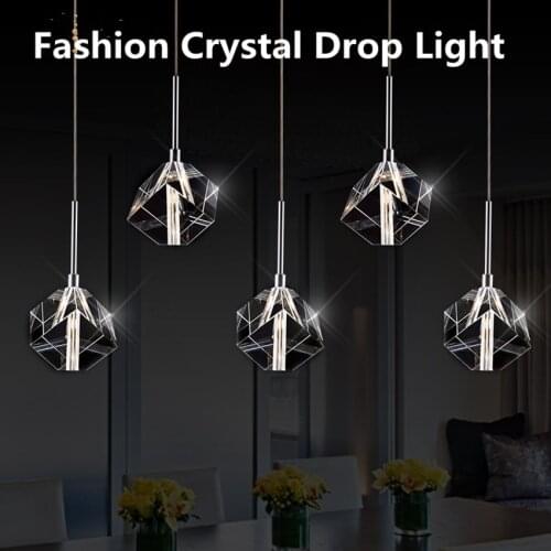 LED Crystal Lights & Lighting Restaurant Lights & Lounges Dining Room Shades Creative Lifestyle 220V