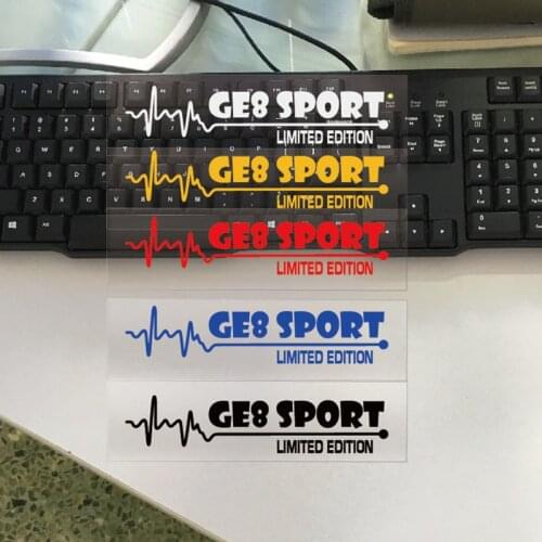 Funny Vinyl Reflect Decal Car Sticker Decals Car Rear Windshield Body Auto Bonnet for GE8 18cmx4cm