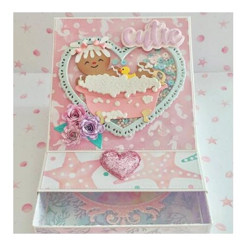 ZFPARTY 3D Drawer with Easel Card Metal Cutting Dies Stencils for DIY Scrapbooking Decorative Embossing DIY Paper Card