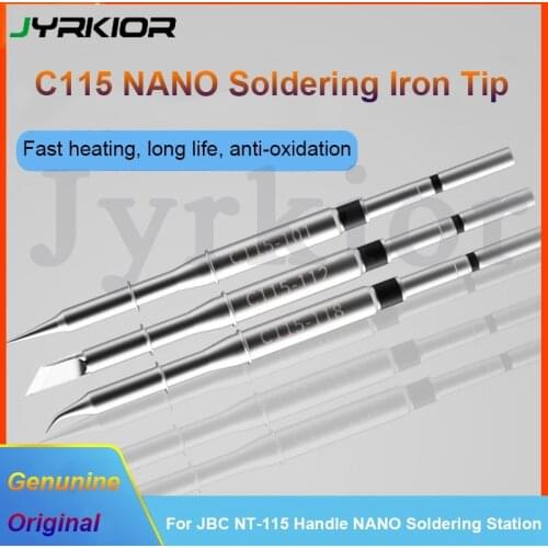 JBC NT105-A NT115-A NANE/NASE NANO Soldering Iron Tip C115101/C115112/C115118 Tip Original Welding Nozzle For Welding Work