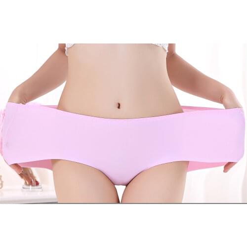 Womens Underwear High Waist Panties Briefs Sexy Plus Size Knickers Seamless Ice Silk Lingerie String Nylon Thongs Fertilizer