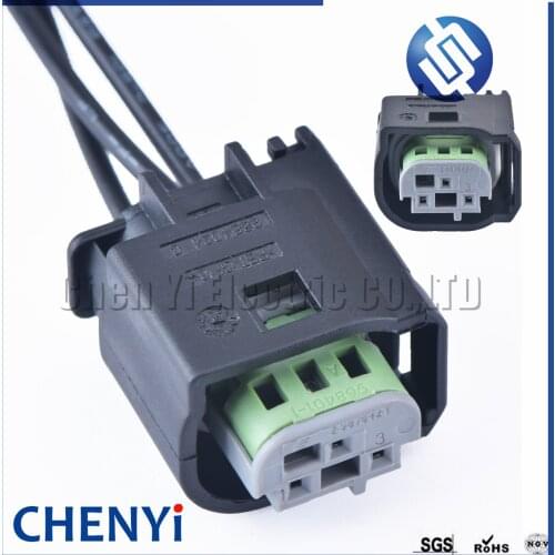 3 Pin way PDC Parking Sensor Connector 2-967642-1 For Ford F150 Opel Astra Zafira Citroen C8 Peugeot 308 BMW Cadillac Cable Plug