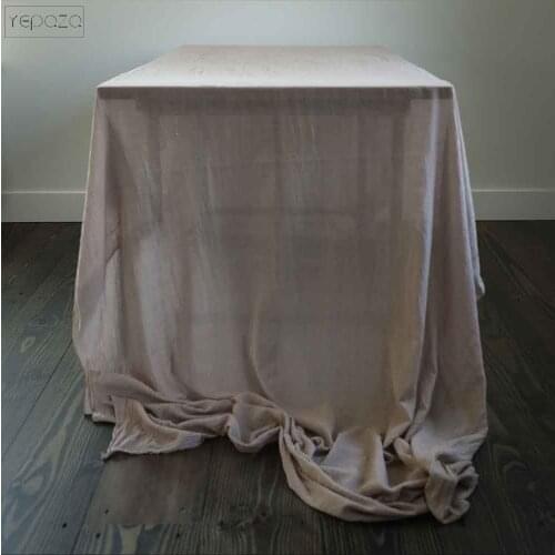32 colours cotton gauze fabric wedding decor table banners home decore party table cloth 52 inch width custom length