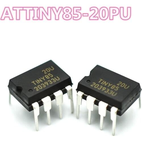 5pcs-10pcs/lot ATTINY85-20PU TINY85-20PU TINY85 ATTINY85 DIP8 microcontroller new and original good quality,Free shipping