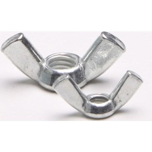 5PCS 4.8 Carbon Female Butterfly Wing Nuts Hand Tighten The Nut M8 GB62