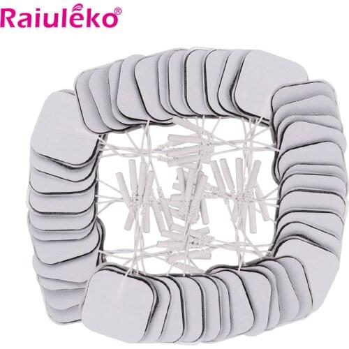 50/100Pcs Electrode Pads For Tens Acupuncture Physiotherapy Machine EMS Nerve Muscle Stimulator Slimming Massager Patch 5*5cm