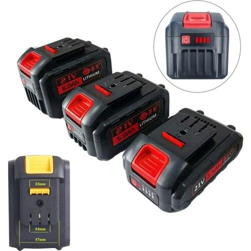 18V21V Electric Wrench Battery High-capacity Angle Grinder Lawn Mower Electric Saw Power Battery High-quality 18650 Battery Pack