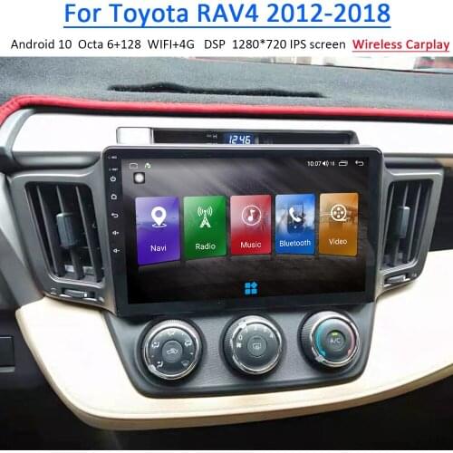 Android 10 Car Radio For Toyota RAV4 RAV 4 2012-2018 Dvd Multimedia Stereo Headunit Tape Recorder Carplay Gps Navigation Touch