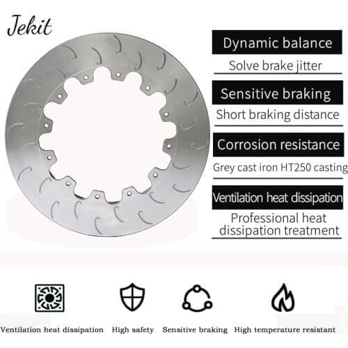 Jekit automotive parts high-performance brake rotor 330*28 brake disc front wheel a pair of brake disc J hook design