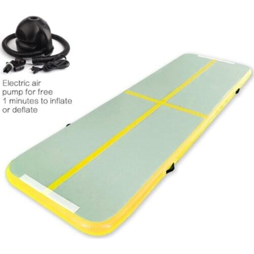 Free Shipping 3m 4m 5m Inflatable Gymnastics Mattress Gym Tumble Airtrack Floor Tumbling Air Track Electric Air Pump Beach gift