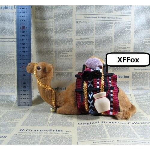 Big simulation Squatting camel model polyethylene&furs real life camel doll gift 25x9x13cm xf2236