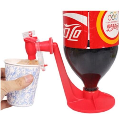 Coke bottle inverted water dispenser creative water dispenser mini hand pressure drinking water kitchen gadget