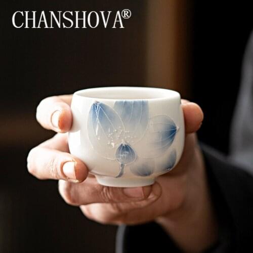 CHANSHOVA Chinese style Ceramic 80ml tea cup tea set Handmade China porcelain H665