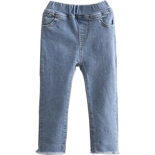 2020 Girl Jeans Kids Denim Pants Spring Autumn Casual Children Jeans for Girl 2 3 4 5 6 7 8 9 10 Years Big Girls Trousers New