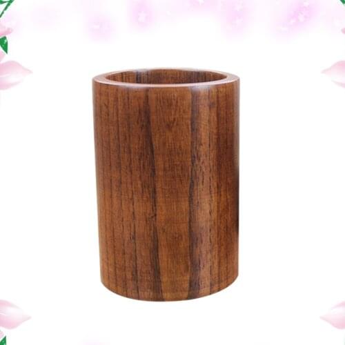 Eco-Friendly Wooden Utensil Holder Round Chopsticks Organizer Caddy for Kitchen Spatula Tongs Cutlery Fork Spoon