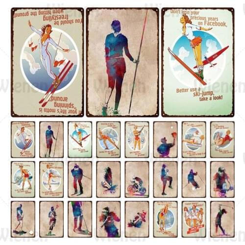 Retro Metal Iron Sign Pin Up Girl Sexy Lady Sports Fitness Tin Sign Metal Plaque Bar Pub Gym Man Cave Wall Decor Vintage Poster