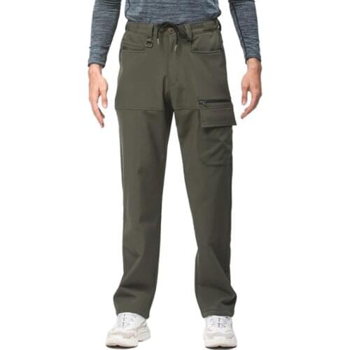 Mens Casual Pants Winter Baggy Quick-dry Straight Loose Men Cargo Pants Fashion slacks Trousers Mens Male Bottoms Plus Size