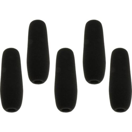Practical 5 Pieces Interview Microphone Foam Windshields Mic Replacement Parts