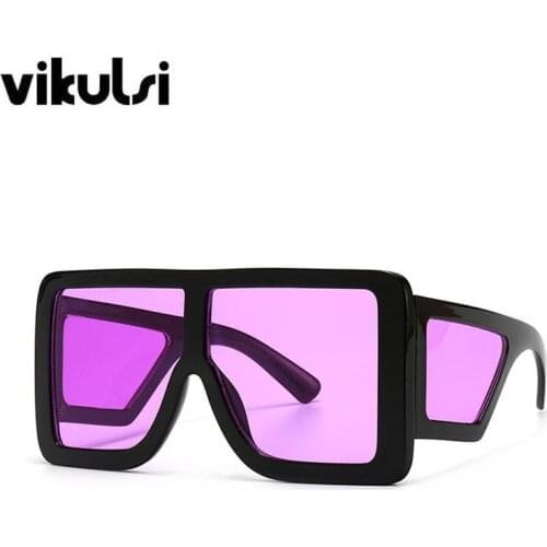 Luxury Shield Square Sunglasses Brand Shades for Women Modern Oversized Sun Glasses Flat Top ins Oculos gafas zonnebril dames