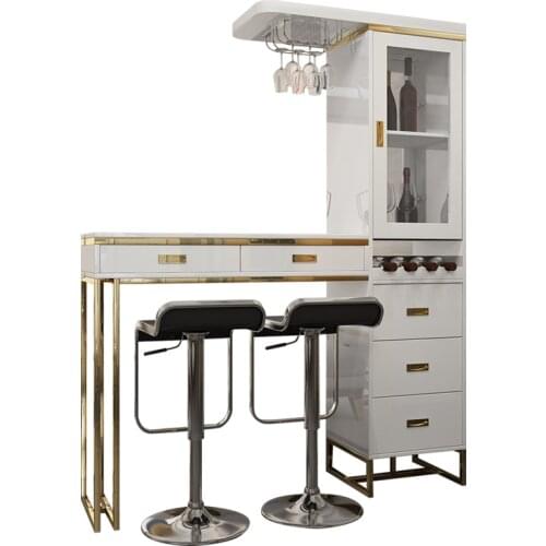 Post-modern painted iron bar table table simple household living room luxury partition cabinet wine cabinet porch cabinet