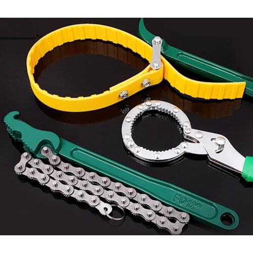 Universal Oil Filter Wrench Filter Removal Tool Chain Wrench Car Engine Oil Filter Car Engine Oil Filter Car Repair Hand Tool