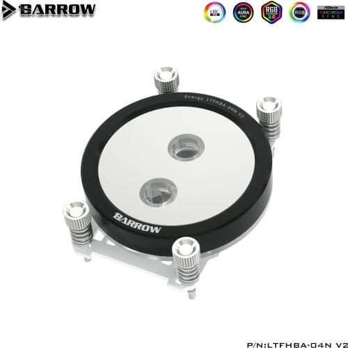 Barrow CPU Water Block use for AMD RYZEN AM3 AM3+ AM4 Socket Acrylic + Copper Radiator RGB 5V GND to 3PIN Hearder in Motherboard