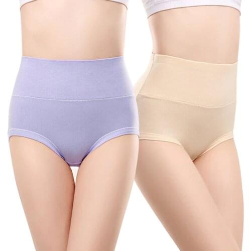NW53 Ropa Interior Femenina Women Cotton Underwear High Waist Breathable Lingeries Female Panties Women plus size