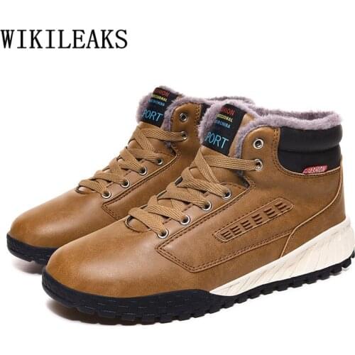 Snow Boots Shoes Leather Boots Men Winter Shoes Men Ankle Boots Men Shoes+male Bottes Homme Cuir Chaussure Hiver Homme Ayakabı