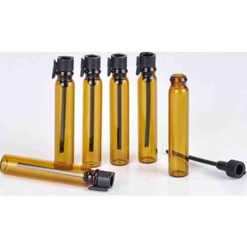 100Pcs/lot 2ml sample Cute Glass travel Oil Perfume Bottle With dropper& Spray Empty Sample Bottle with Free Shipping