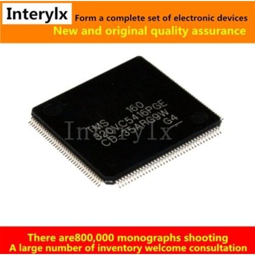2Pcs TMS320VC5416PGE160 TMS320VC5416 LQFP-144 The Embedded DSP Digital Signal Processor Chips