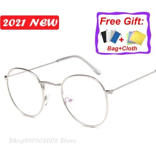2021 Glasses Frame Women Luxury Round Eyeglasses Frames Vintage Brand Designer Okulary Blue Light Eyewear Gafas De Mujer