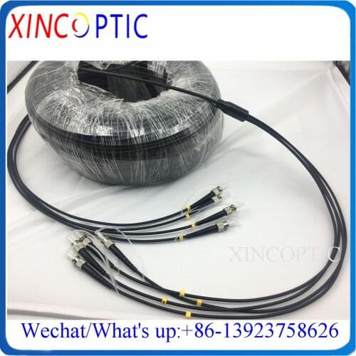 40Mts,4C/4F OM3-150 MM,LSZH/TPU Jacket,LC/ST/SC/FCUPC 4.0mm Armored 4Core 4Strands OM2 MultiMode Fiber Optical Patch Cord Cable