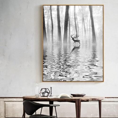 Canvas Painting Abstract painting Landscape Canvas Poster Print for living room bedroom home decoration no frame