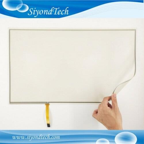 Free Shipping!!!New 21.5" 495MM*292MM 4 Wire 16:9 Resistive Touch Screen Panel Digitizer 0.5 Film+Controller