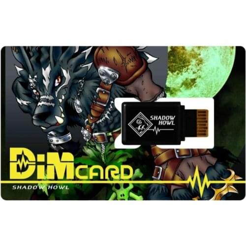 Digimon Adventure PB Limited Metal Garurumon DIM Card Protective Film Storage Box Figure Model