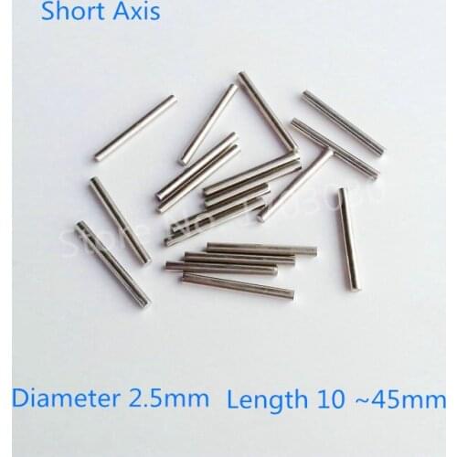DIY Car Helicopter Model Toy Stainless Steel Round Axles Rod Bar Length 10 mm - 45 mm x Diameter 2.5mm 20 Pcs