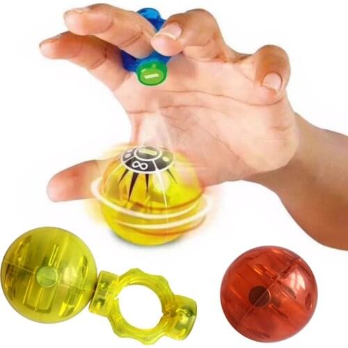 Hot Selling Electronic Magnetic Balls Toy Colorful Magnetic Control Induction with Power Ring Toys for Children LBV