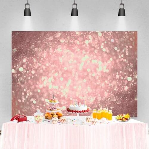 Laeacco Pink Gradient Light Bokeh Portrait Photo Photography Background Photographic Backdrop For Photo Studio