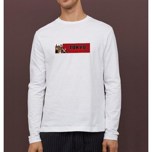 Fashion Japan Anime Tokyo Revengers T-shirts Men Women T-shirt Tee Shirt Tops O-neck Long Sleeve Black White T Shirt Sweatshirts