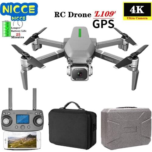 L109-S RC Drone Quadcopter 4K HD Camera 5G WiFi GPS Drones With One Key Return Altitude Hold 800m WiFi Image Distance dron toys