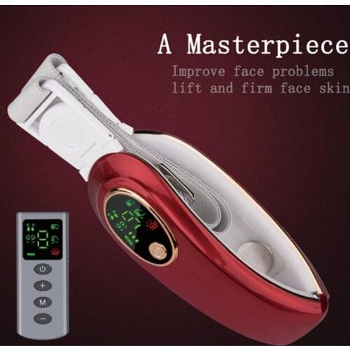 Massage Neck Chin V-Line Up Lift Belt Machine LED Photon Therapy Face Lifting Slimming Vibration Massager Double Chin Reduce
