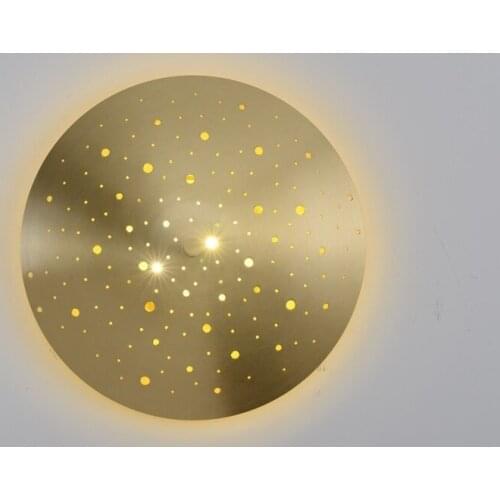 Copper Warm light Led Wall Lamp Living room Bedside Wall Light Aisle Corridor Wall Sconce Bathroom light Surface Mount Wall Deco