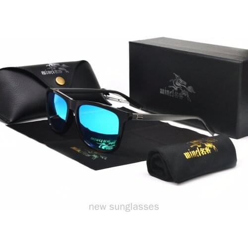 Fashion Polarized Sunglasses Men Women Brand Design Classic Square Sun Glasses Shades Male Vintage Mirror Glasses UV400 NX